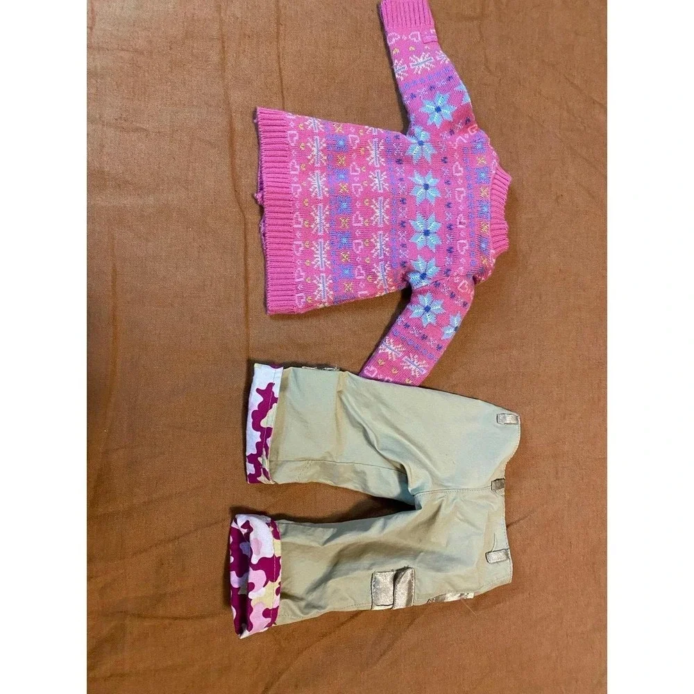 American Girl Doll Clothes Cardigan Isle Sweater Cargo Pants Lot